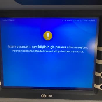 Yapı Kredi Bankamatiği Paramı Yuttu!