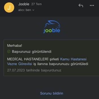 Jooble Hastane Vezne Görevlisi Yalanı