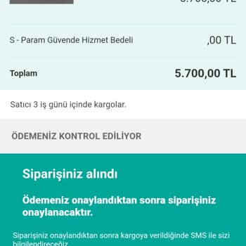 E-ticaret Marka Taklidiyle Dolandırıcılık S-param Güvende Sitesinden Dolayı Mağduriyet