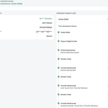 Trendyol Express Başka İl ve İlçede Siparişim Teslim Etti