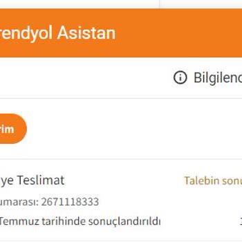 Trendyol Express Başka İl ve İlçede Siparişim Teslim Etti