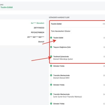 Trendyol Express Başka İl ve İlçede Siparişim Teslim Etti