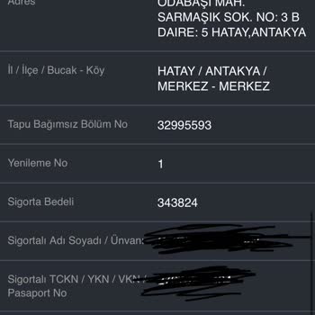 DASK Poliçe Ödemesi Sorunu