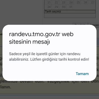 TMO Sistemi Randevu Vermiyor!