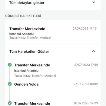 Trendyol Trend Express Kargo Turu