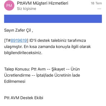 PttAVM Sahte Ve Kullanılamaz Halde Gönderilen Ürün