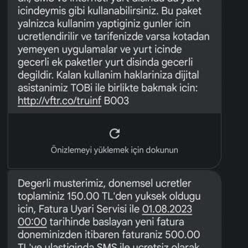 Vodafone Yurt Dışı Paket Aktif Edilmesi Ve Ücret Yansıtılması