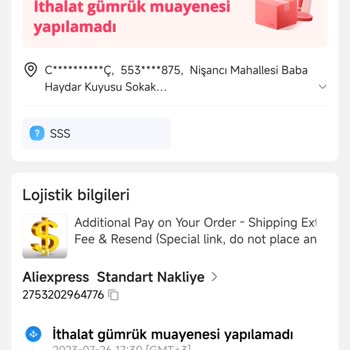 Aliexpress Aldığım Ürün Gümrükte Takıldı