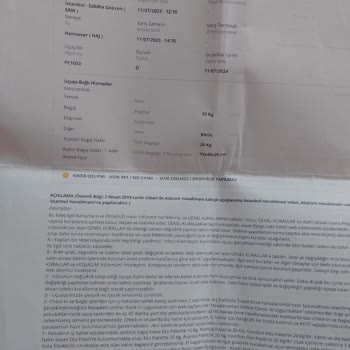 Pegasus Uçak Koridorunda Haksız Alınan Bagaj Ücreti