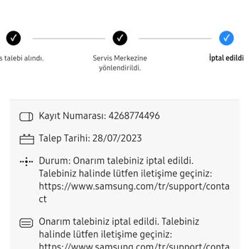 Samsung Klima Sesinden Dolayı Ürünü Kapatma