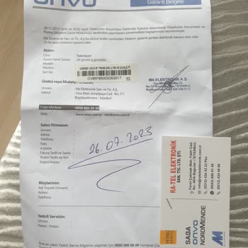 Onvo OV65F950 TV Panel Ölü Pikseller Ve Sinyal Yok Kusuru