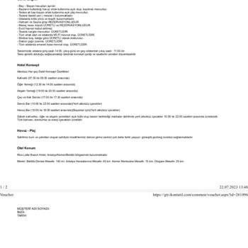 Rios Latte Beach Hotels Yalan Reklam Hijyen Sorunu İlgisiz Mutfak Personeli