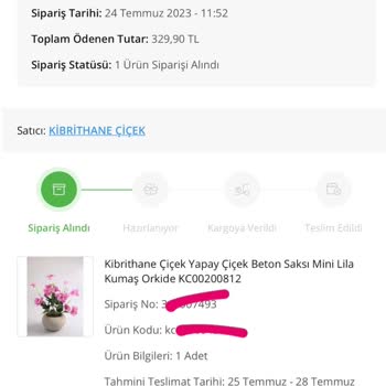 Çiçek Sepeti Siparişin Teslim Edilmemesi
