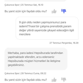 Hepsiburada Dan Beni Mağdur Ettiği İçin Şikayetçiyim