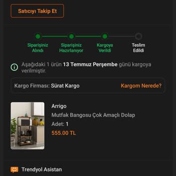 Sürat Kargo Kargomu Kaybetti, Trendyol Para İademi Yapmadı
