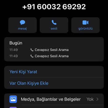 WhatsApp Yabancı Numara Arıyor