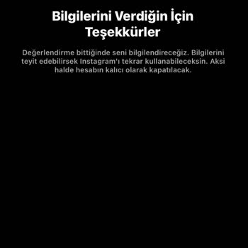 Instagram Hesabımı Kapattı