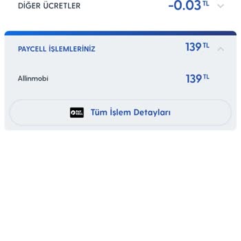 Allinmobi Turkcell Paycell Bilgi Dışı Para Çekilmesi