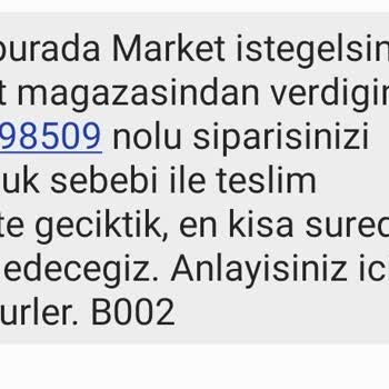 Hepsiburada Market Hepsiexpress İstegelsin Sipariş Gelmedi Şikayet