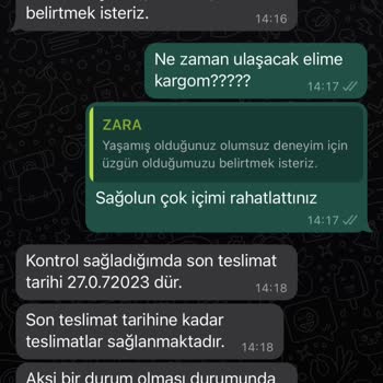 Zara Siparişimi Adressiz Ve Barkodsuz Kargoya Verdi Günlerdir Şubede