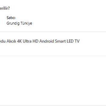 Hepsiburada Grundig Türkiye (Arçelik) Resmi Mağazasının Hazin Sonu...