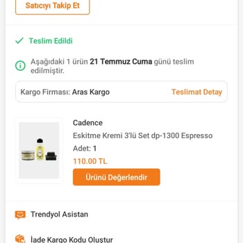 Aras Kargo'nun Ürünümü Başkasına Teslim Etmesi