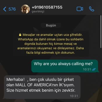 Emniyet Genel Müdürlüğü WhatsApp Yabancı Uyruklu Numaradan Arama Ve Mesaj