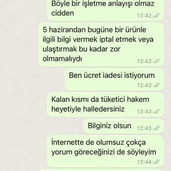 Ege Akvaryum 1 Ayda Gelmemiş Ürün Ve Hala Alamadığım Ücret İadesi