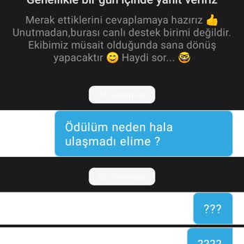 Banabak Uygulaması Ödül Göndermedi