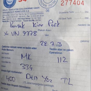 Emniyet Genel Müdürlüğü Arabamı Çektiler Ve Ceza Yazdılar