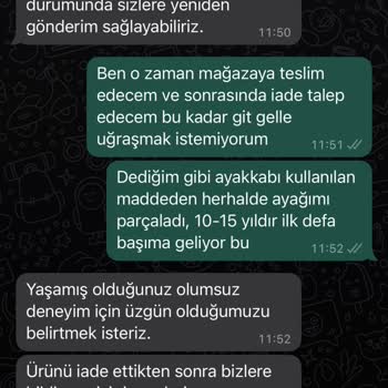Zara'dan Alınan Hasarlı Ayakkabı