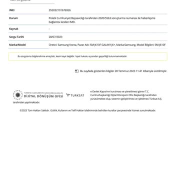 BTK (Bilgi Teknolojileri ve İletişim Kurumu) IMEI Numarası Kapatılması
