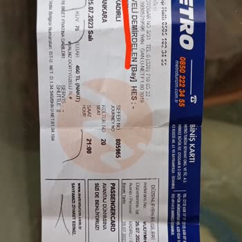 Metro Turizm Para İademin Yapılmaması.