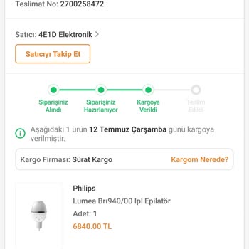 Trendyol Ürün Teslim Edilmemesi