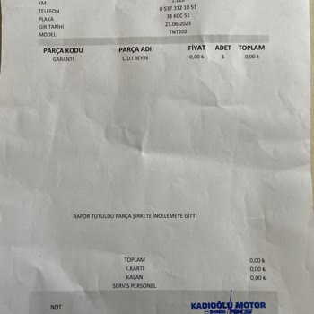 RKS Motor RKS TNT 202 Beyin Arızası