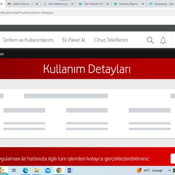 Vodafone Fatura İtiraz Temmuz Ayı Faturasını Mail Adresime Gönderin