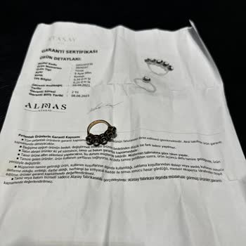 Atasay Kuyumculuk Beş Taş Elmas Yüzük
