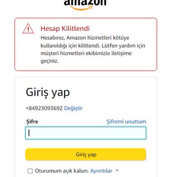 Amazon Kitlediği Hesabın İadesini Yapmıyor.