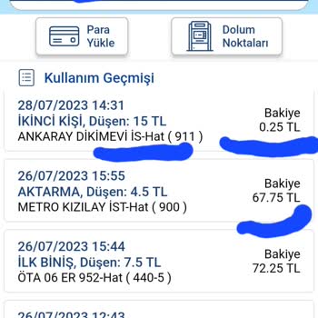 EGO Genel Müdürlüğü EGO Kart'ta Paranın Yok Olması