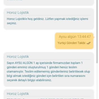 Horoz Lojistik Teslimat Sıkıntısı. Teslim Etmiyor