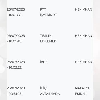 PTT Kargo Mağduriyet Ve İlgisizlik!