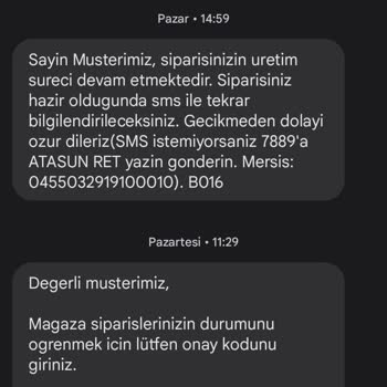 Atasun Optik Hatalı Gelen Cam Yeni Sipari Ve Gecikme