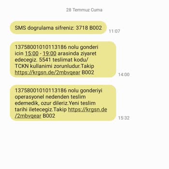KARGOMsende Kargo Adres Hatası