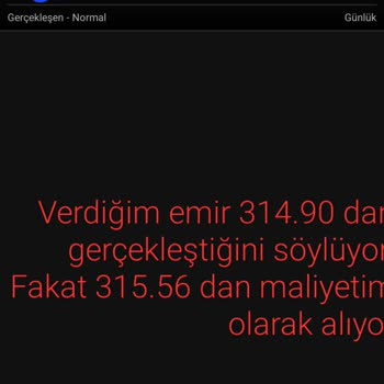 VakıfBank Trade Online Verilen Emirden Almıyor. Yüksek Rakamdan Alıyor
