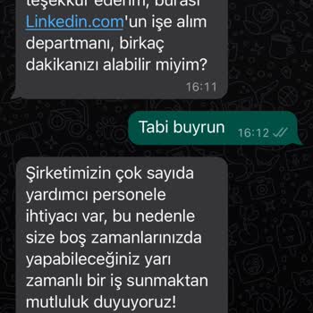 Linkedin İk Departmanı İçin Ulaşıyorum