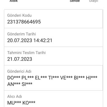 Sendeo Kargo Teslim Edilmiyor