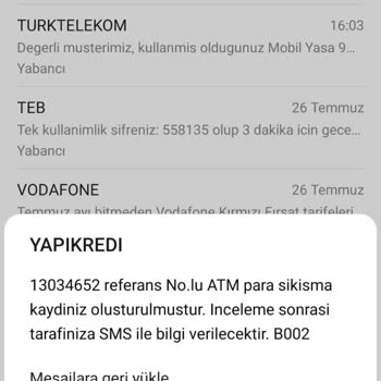 Yapı Kredi Bankası ATM Para Sıkışma Sorunu