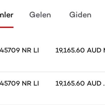 Akbank DTS Muhabir / Kurye Masraf Tahsilatı (10,38 Aud)