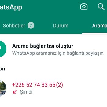 WhatsApp Sesli Aramalar Bilinmeyen Numaralardan