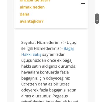 Pegasus Erken Alınan Ek Bagaj Hakkına Fazla Para Alıyor!